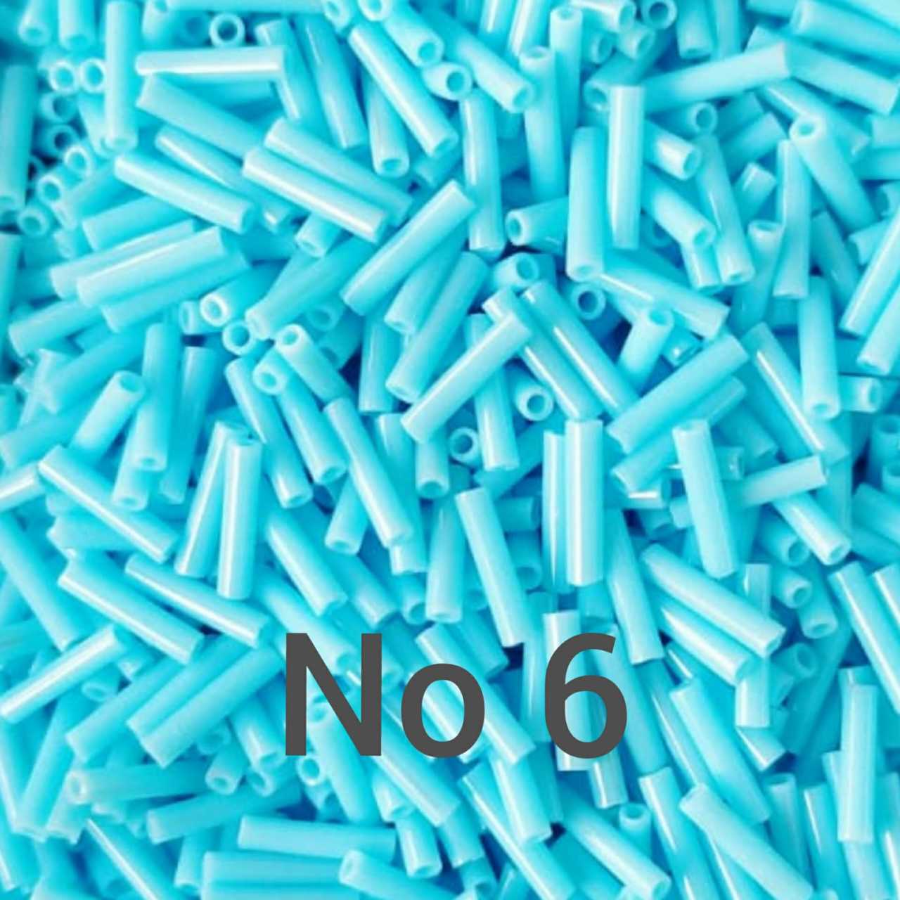 Miyuki Boru Boncuk , Slender Bugle No: 06 Açık Mavi Parlak 5 gr