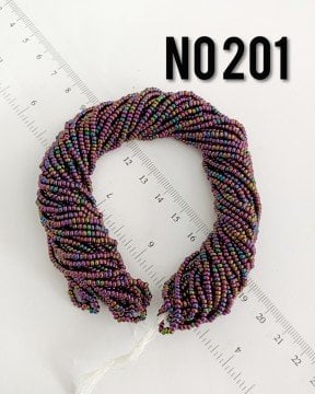 No: 201 Yanar Döner Mor  Preciosa Dizi Kum Boncuk 11/0