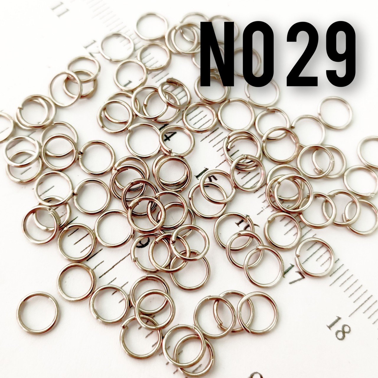 H-29 Nikel Kaplama Takı Halka - 6 mm - 5 Gr