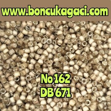 NO:162 Miyuki Delica Boncuk 11/0 DB671 Vizon Kahverengi