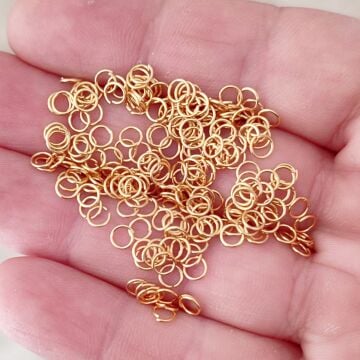 H-30 24 Ayar Altın Kaplama Miyuki Halkası - 4 mm - 4 Gr