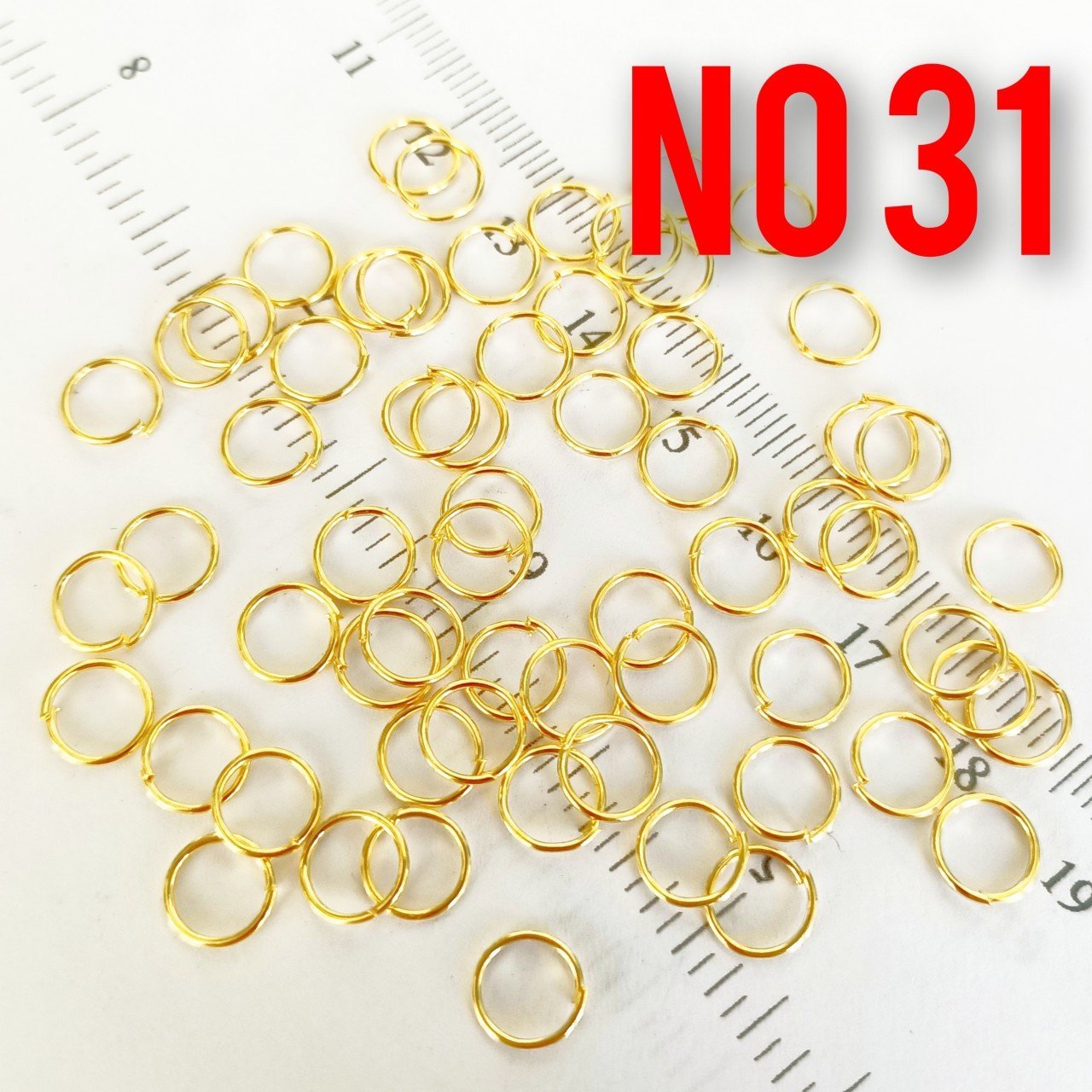 H-31 24 Ayar Altın Kaplama Takı Halkası - 7 mm - 4 Gr