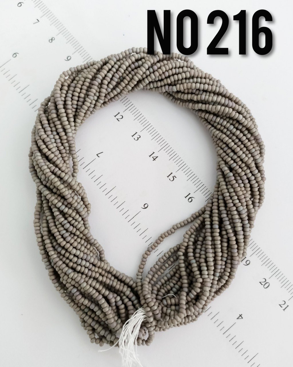 No: 216 Rainbow Mat Gri Dizi Kum Boncuk 11/0