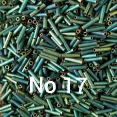 Miyuki Boru Boncuk , Slender Bugle No: 17 Mat Turkuaz Yanar Döner 5 gr