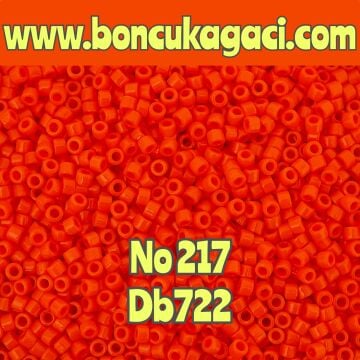 NO:217 Miyuki Delica , Miyuki Boncuk 11/0 DB722  Nar Çiçeği turuncu