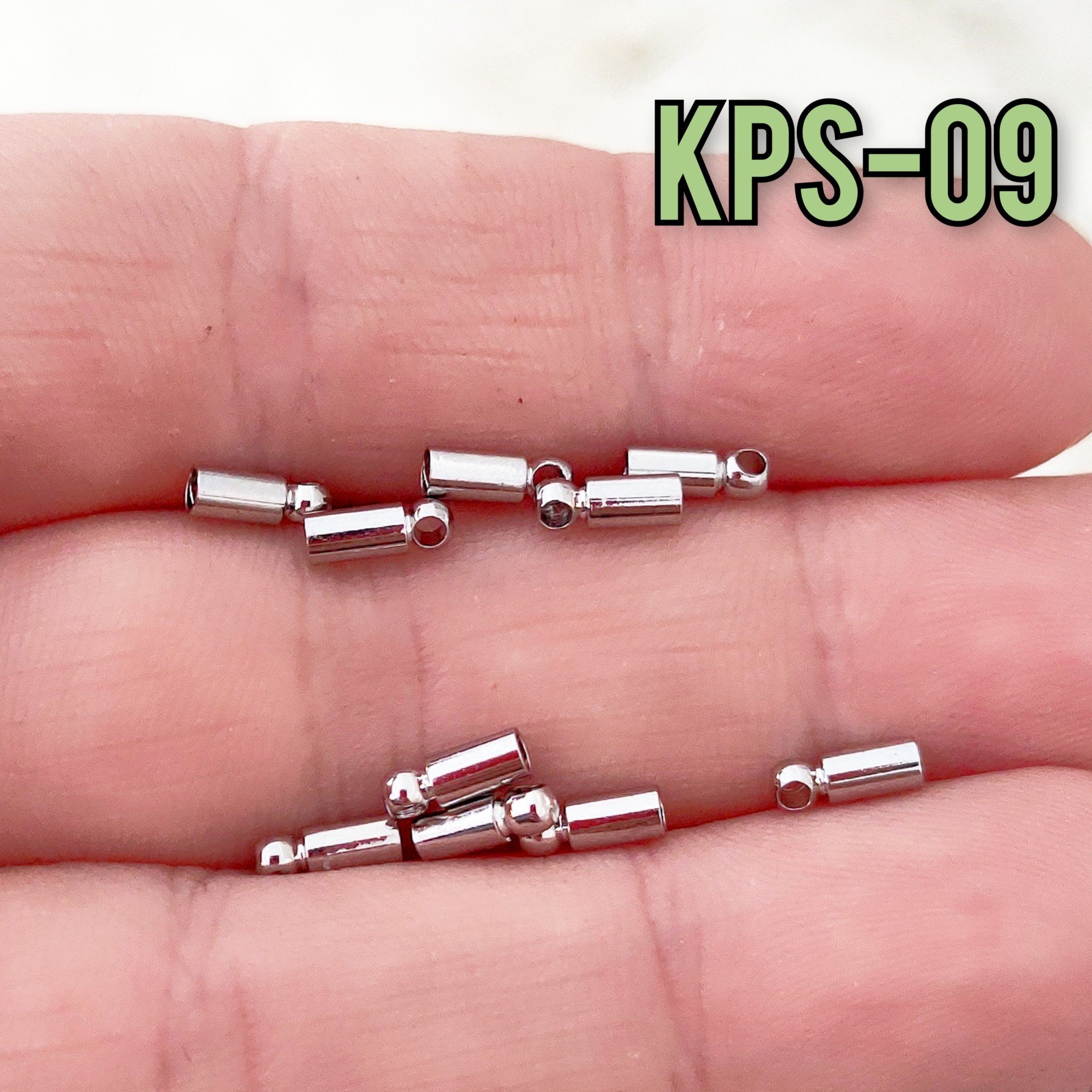 KPS-09 Rodyum Kaplama Pirinç Kapsül Kapama 2 mm