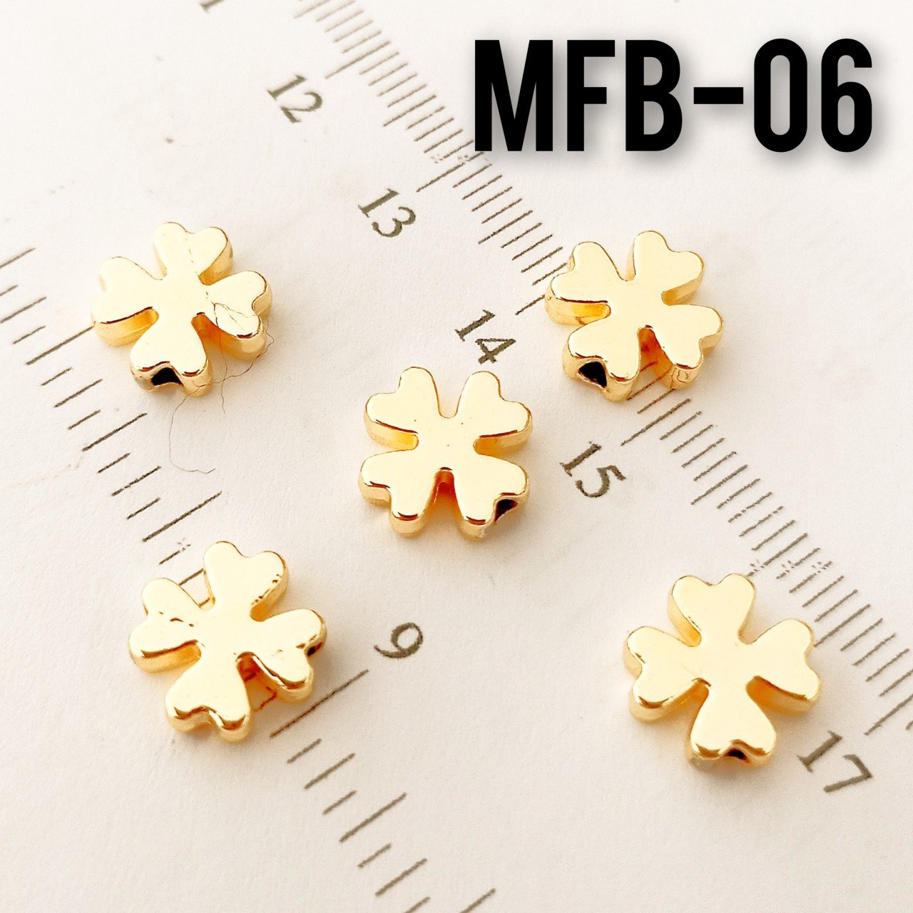 MFB-06 Altın Kaplama Yonca 10 mm