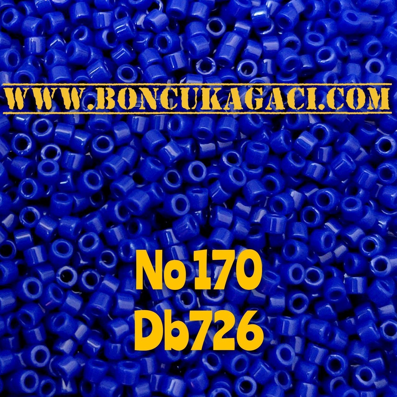 NO:170 Miyuki Delica , Miyuki Boncuk 11/0 DB726  Saks Mavi Parlak