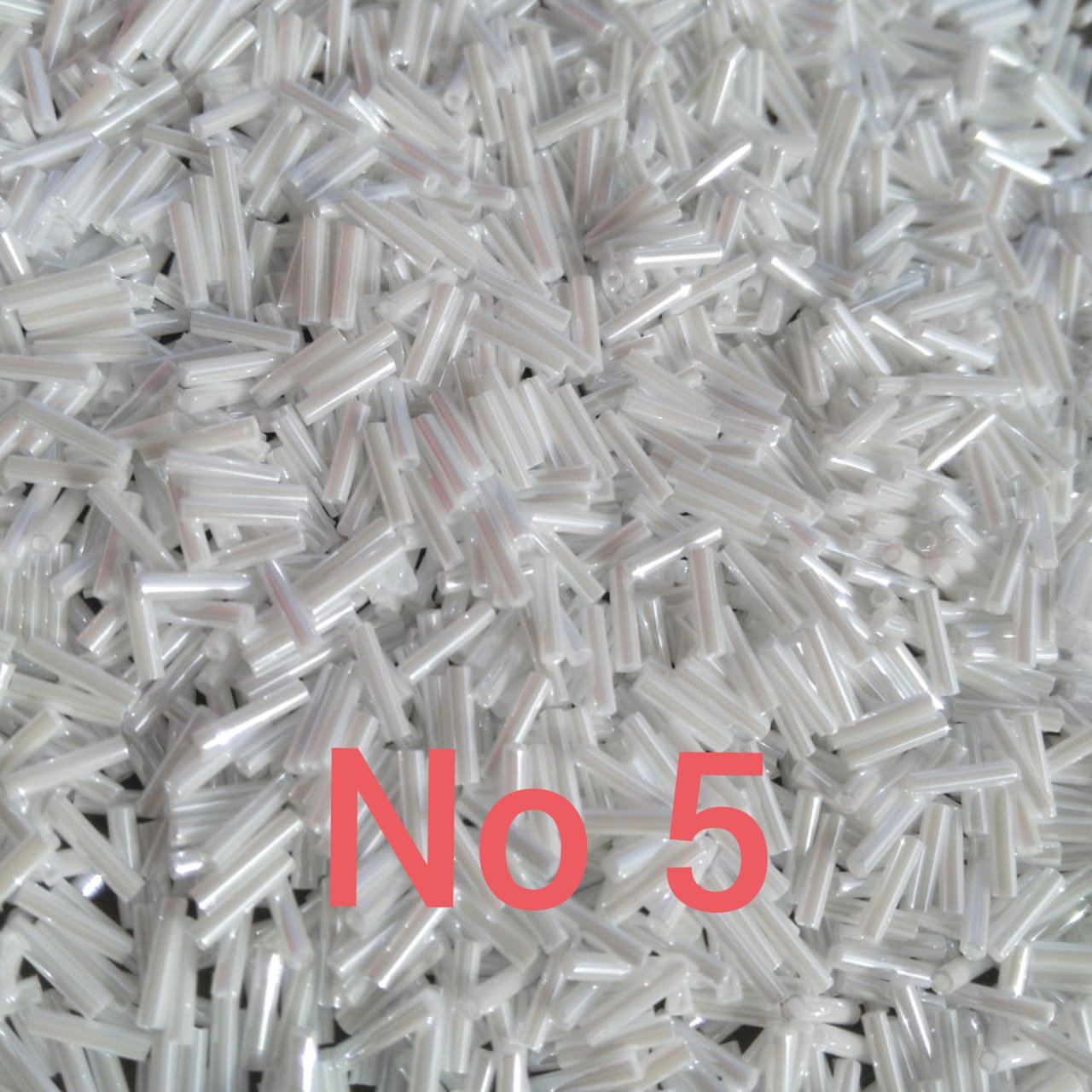 Miyuki Boru Boncuk , Slender Bugle No: 05 Sedefli Beyaz 5 Gr