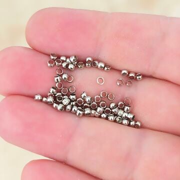 BT-08 Gümüş Renk 2.5 x 1.5 mm Yuvarlak Bit Sıkıştırma