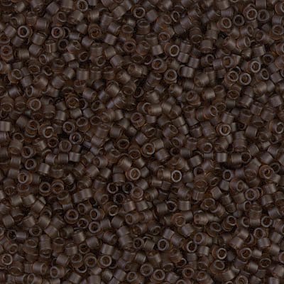 NO:164 Miyuki Delica Boncuk 11/0 DB769 Mat Şeffaf Koyu Kahverengi