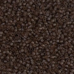 NO:164 Miyuki Delica Boncuk 11/0 DB769 Mat Şeffaf Koyu Kahverengi