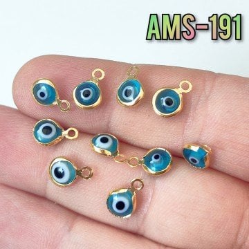 AMS-191 Altın Kaplama Mineli Nazar Küçük Sallantı