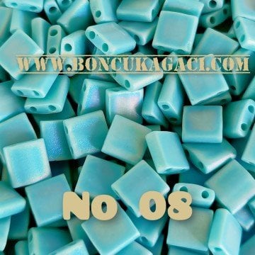 No: 08 Miyuki Boncuk , MİYUKİ TİLA  BONCUK TL412fr Mat Soft Turkuaz 5 gr