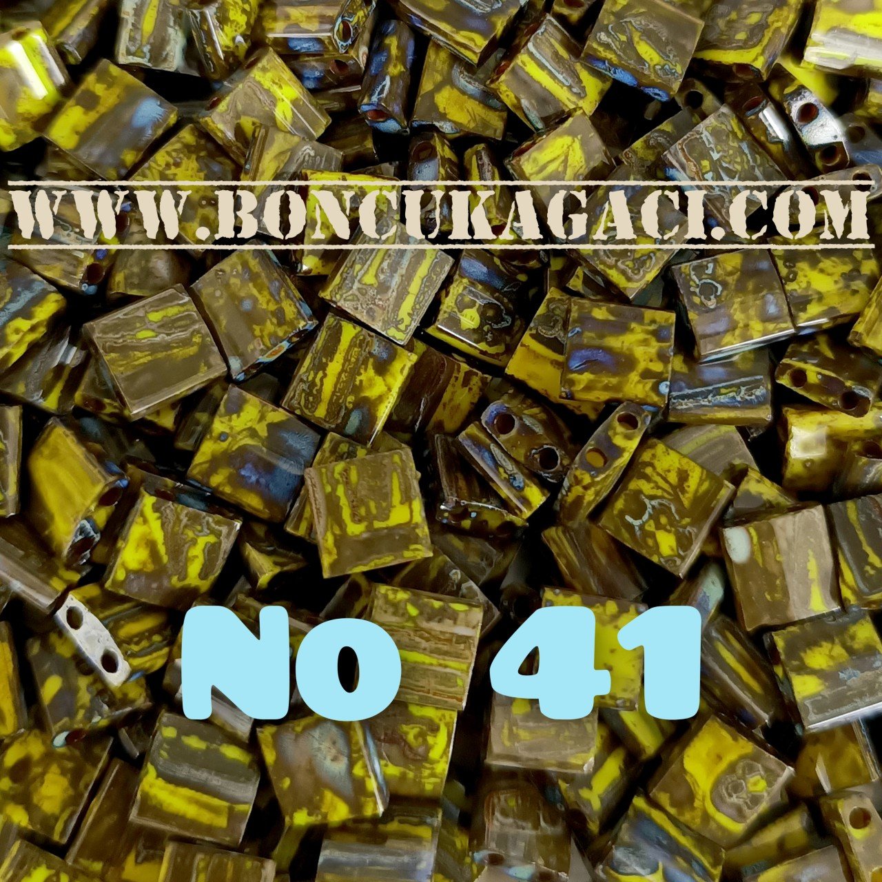 No: 41 Miyuki Boncuk , MİYUKİ TİLA  BONCUK TL4519 Picasso Kahve 5 gr