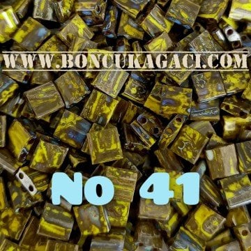 No: 41 Miyuki Boncuk , MİYUKİ TİLA  BONCUK TL4519 Picasso Kahve 5 gr