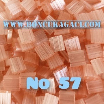 No: 57 Miyuki Boncuk , MİYUKİ TİLA  BONCUK TL2556 İpek şeftali pembe 5 gr