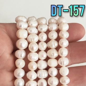 DT-157  Düzensiz Barok Kültür İncisi 6 x 7 mm