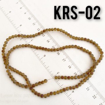KRS-02 Kahve-Mor Mat Simli Kristal 4 mm