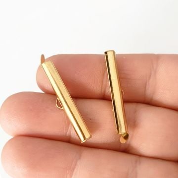 ÇLA-49 A Kalite Kaplama Altın Renk 316L Cerrahi Çelik Korniş Kapama 30 mm