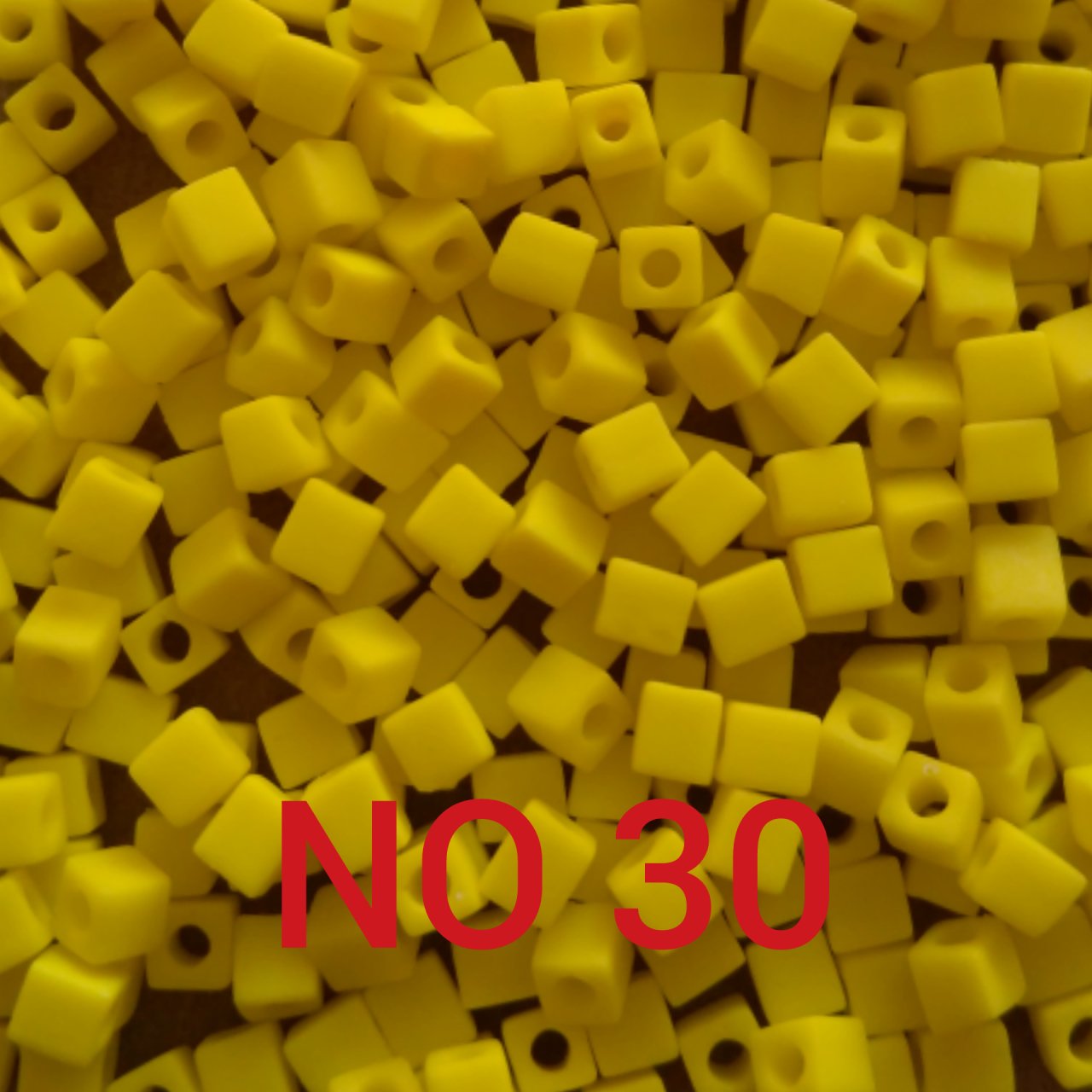 Miyuki 3 mm Küp Boncuk No:30 Mat Sarı 5 gr