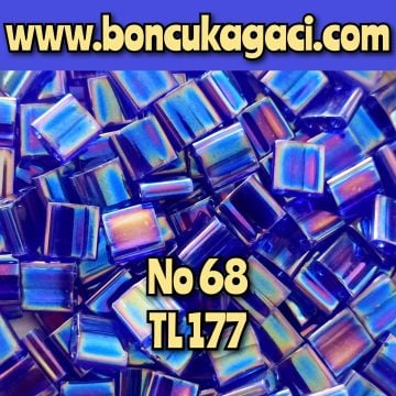 No: 68 Miyuki Boncuk , MİYUKİ TİLA  BONCUK TL177 Yanar Döner Kobalt Mavi 5 gr