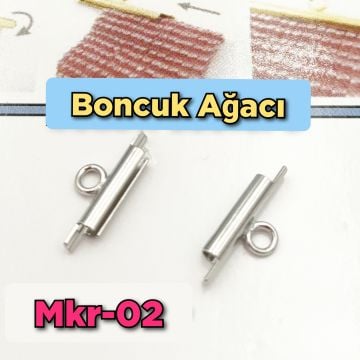 MKR-02 Orjinal Miyuki Korniş Kapama Gümüş Renk 10 mm