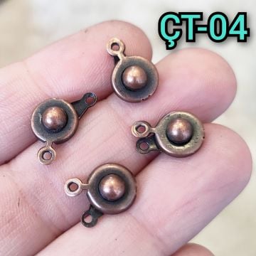 ÇT-04 Çıt çıt kapama bakır renk 4 adet