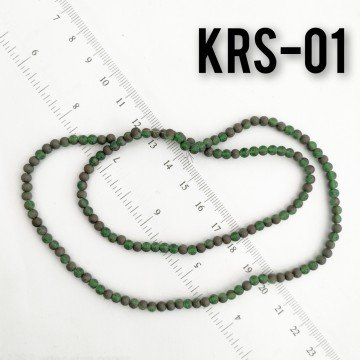 KRS-01 Mor-Yeşil Mat Simli Kristal 4 mm