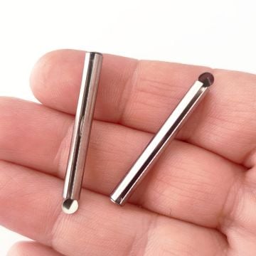 ÇLA-50 A Kalite Gümüş Renk 316L Cerrahi Çelik Korniş Kapama 35 mm