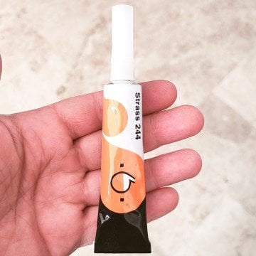 Hasulith Strass 244 Miyuki ve taş yapıştırıcı