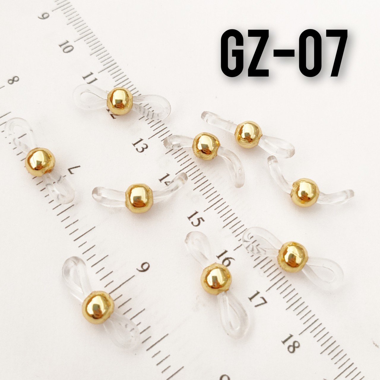 Gz-07 Altın Kaplamalı Şeffaf Gözlük Lastiği Büyük Boy