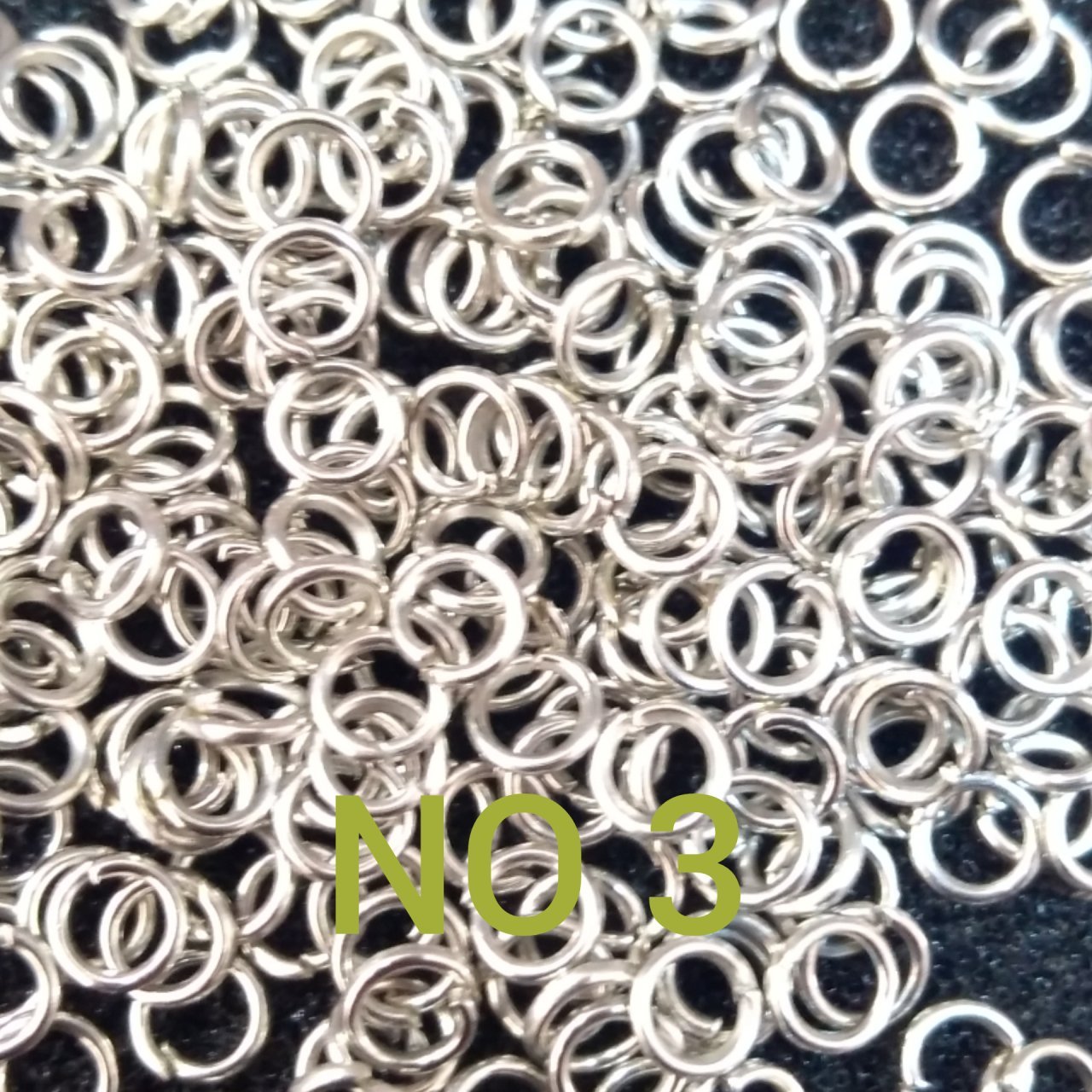 H-03 Gümüş Renk 3 mm miyuki  halka 5 gr
