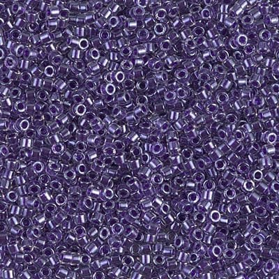 NO:313  Miyuki Delica , Miyuki Boncuk 11/0 DB923 Şeffaf Menekşe Mor