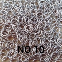 H-10 gümüş rengi  4 mm miyuki halka 5 gr