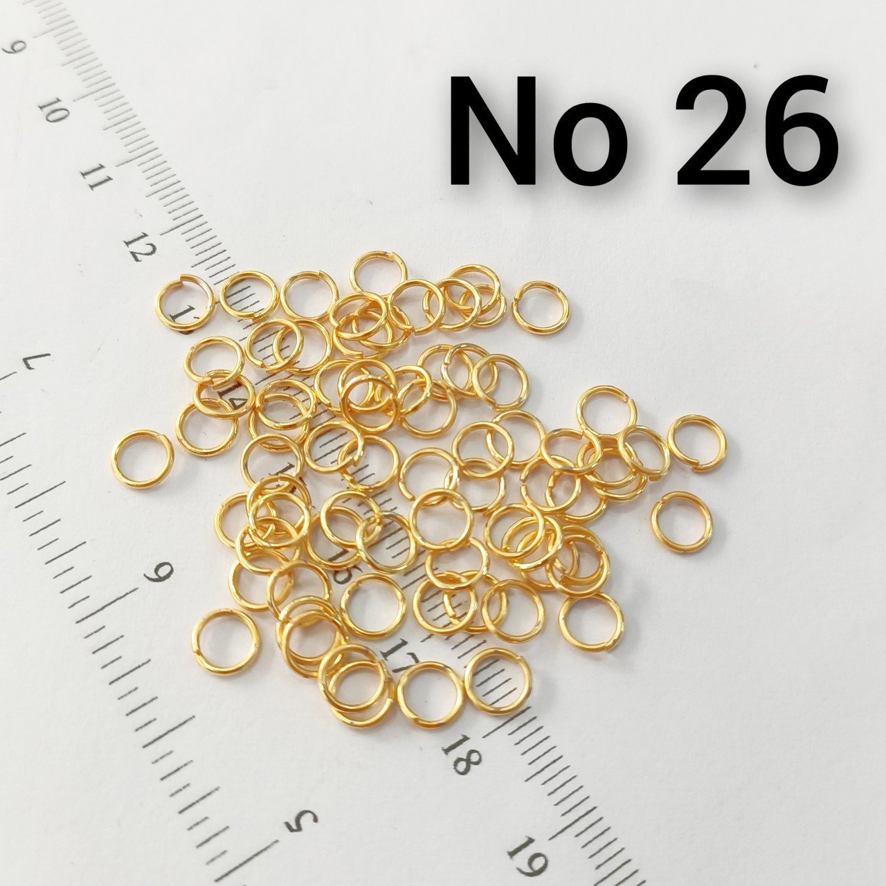 H-26 24 Ayar Altın Kaplama Halka - 6 mm - 4 Gr