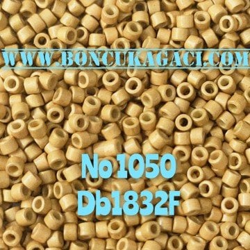 NO:1050 Miyuki Delica Boncuk 11/0 DB1832F Duracoat Galvaniz Mat Altın Kaplama