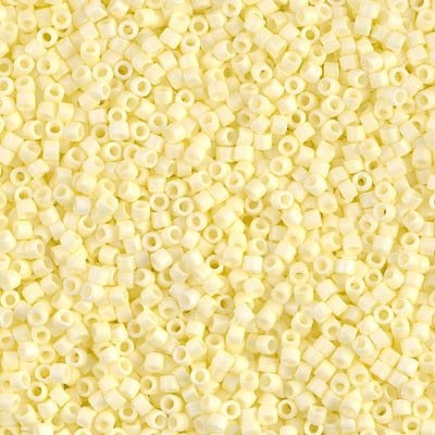 NO:134 Miyuki Delica , Miyuki Boncuk 11/0 DB1521 Mat Açık Sarı