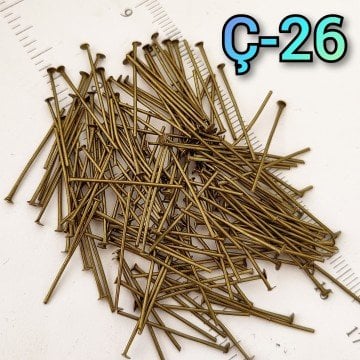 Ç-26 Antik Renk Düz Başlı Demir Takı Çivisi 26 mm