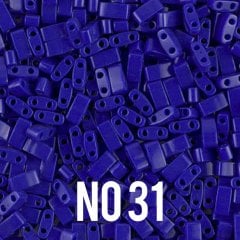 NO:31 Miyuki Half-Tila , Half Tila Boncuk HTL-414  Saks Mavi  5 gr