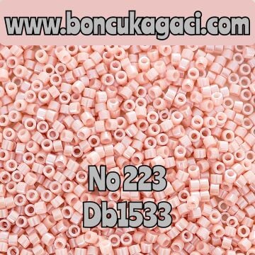 NO:223 Miyuki Delica , Miyuki Boncuk 11/0 DB1533 somon pembe