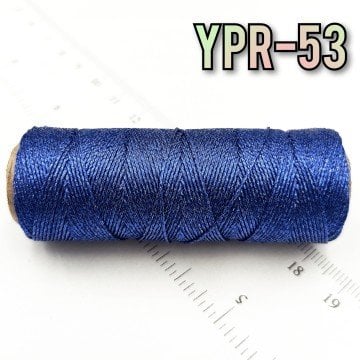 YPR-53 Gece Mavisi Simli AAA Kalite Yerli Paraşüt İpi 50 m