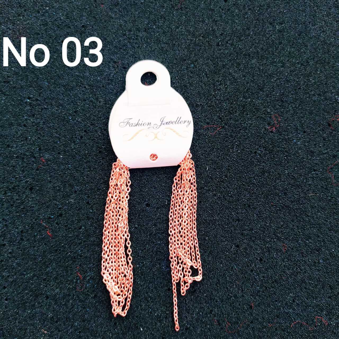 No : 003 Lak Kaplama Rose Renk Pirinç Miyuki Zinciri