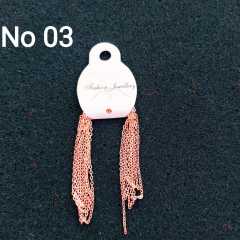 No : 003 Lak Kaplama Rose Renk Pirinç Miyuki Zinciri