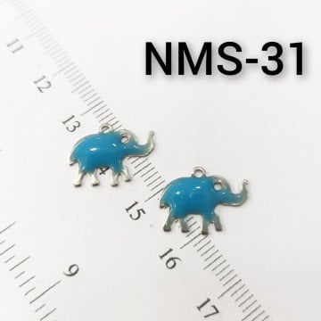 NMS-31 Nikel Kaplama Turkuaz Mineli Fil