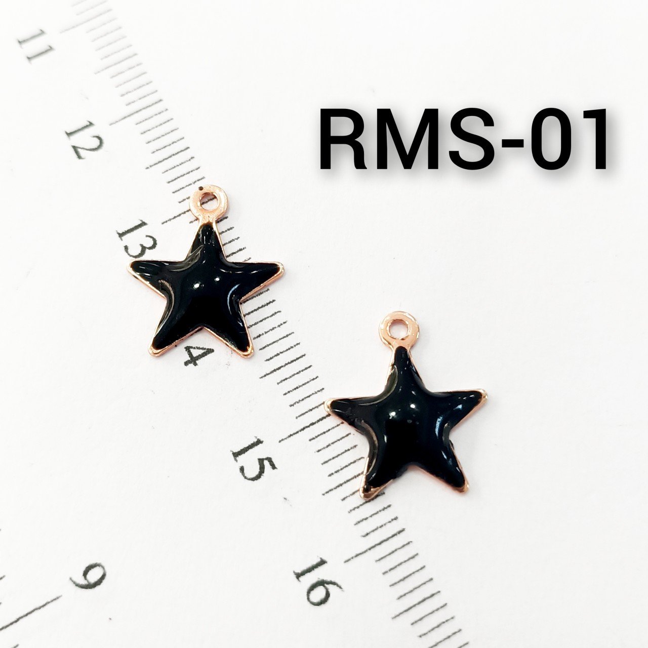 RMS-01 Rose Kaplama Siyah Mineli Yıldız