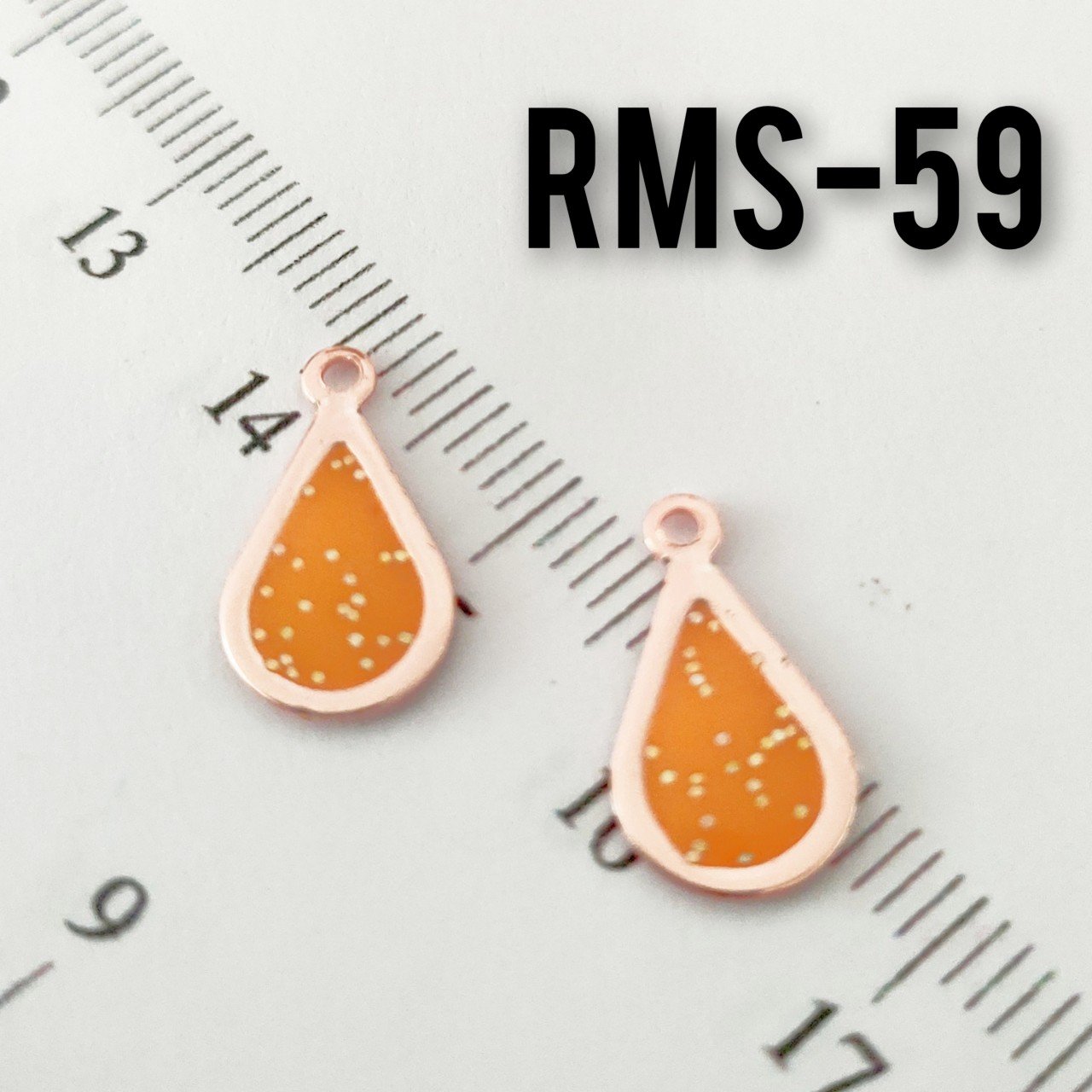 RMS-59 Rose Kaplama Simli Mineli Damla