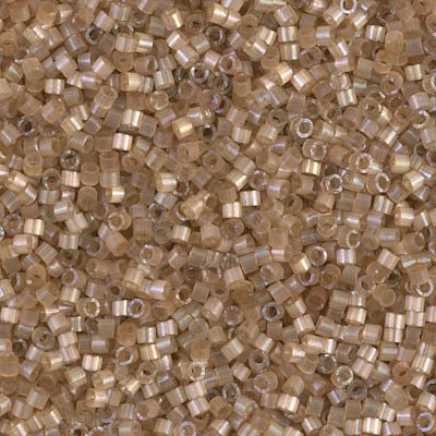 NO:317 Miyuki Delica Boncuk 11/0 DB1802  şeffaf Vizon krem