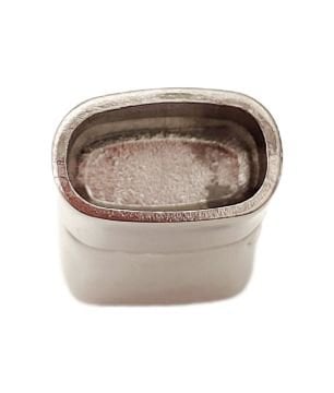 ÇLA-57 A Kalite Gümüş Renk 316L Cerrahi Çelik Mıknatıslı Deri Kapama