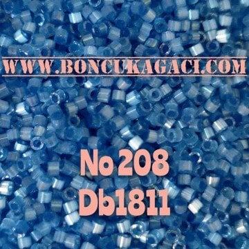 NO:208 Miyuki Delica , Miyuki Boncuk 11/0 DB1811 Mavi
